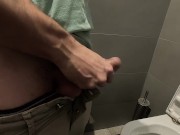 again for WORK in Lombardy, I let off steam by jerking off quickly in a PUBLIC bathroom in a shoppin 6/16