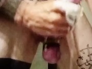 I masturbate by squeezing my balls and I cum  yogurt 13/16