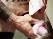 I masturbate by squeezing my balls and I cum  yogurt 5/16