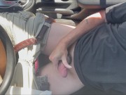 Stroking in the car 7/16