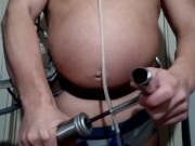 My gastric inflation with a big car pump and bondage games on my OF🎈 I need more air and pressure💥 4/16