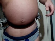 My gastric inflation with a big car pump and bondage games on my OF🎈 I need more air and pressure💥 8/16