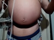 My gastric inflation with a big car pump and bondage games on my OF🎈 I need more air and pressure💥 9/16