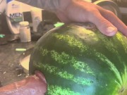 Fucking watermelon ,big dick,love sex 1/16