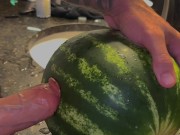 Fucking watermelon ,big dick,love sex 12/16