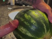 Fucking watermelon ,big dick,love sex 13/16