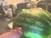 Fucking watermelon ,big dick,love sex 2/16