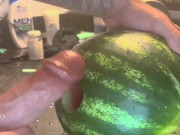 Fucking watermelon ,big dick,love sex 3/16