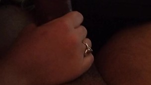 Stepdaughter shows daddy how good she can work her mouth.