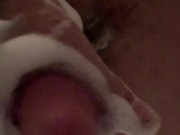POV Solo bwc soapy shower masturbation with cum 16/16