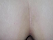 Bouncing my ass on his uncut cock 7/16