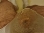 Pissing panties, feet and socks in the shower 7/16