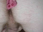Watch daddy milk his big cock from behind as his asshole puckers in your skimpy lingerie 13/16
