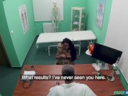 Fake Hospital - MILF in black lingerie ass spreading and pussy fucked 1/16