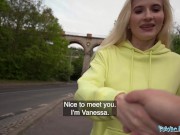 Public Agent Blonde haired stunner fucked deep outdoors 1/16