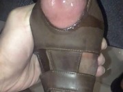 Fuck So Tight Peep Toe and Cum in High Heels 1/16