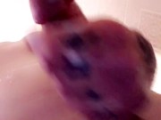 Thick DICK SLOW STROKES IN THE SHOWER 11/16