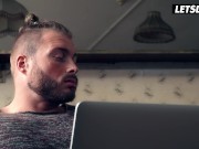 StepSis Has Dirty Threesome With Two Big Dicks - HORNY HOSTEL 1/16