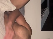 Amateur Teen grinding on pillows 12/16