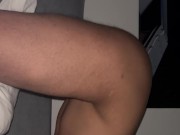 Amateur Teen grinding on pillows 4/16