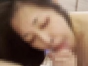 【人妻 素人】フェラチオが大好きな変態人妻 「美味しい♡」「いっぱい出てくるよ♡」「まだ射精しちゃダメだからね！」チンポをしゃぶりつくし大満足♡ 15/16