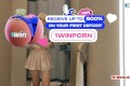Naked blonde Try on haul transparent clothes in a mall fitting room
