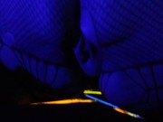 Your neon kitty dazzles you with a fluorescent night blowjob 10/16