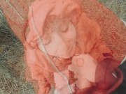 British Slut Belle O'Hara needs cock in her mouth whatever the weather 10/16