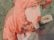 British Slut Belle O'Hara needs cock in her mouth whatever the weather 11/16