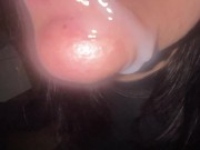 Распутная шлюшка получила Огромную порцию спермы прямо в рот 16/16