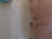 BBC Dildo Stretches Curvy Brunette In Shower 3/16