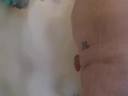 BBC Dildo Stretches Curvy Brunette In Shower 4/16