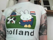 no bra wearing a tight shirt 9/16