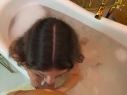 Hard Fucking Teen on Bed after taking Bath Creampie POV 4/16
