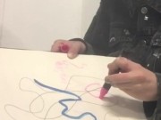 ASMR bad graffiti girl tests markers 8/16