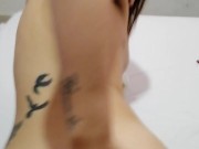 Tattooed Gothic Babe's Painful First Anal Ends with Oral Submission – Amateur Scene