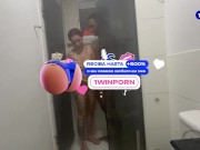 Transamos no chuveiro bem gostoso e ganhei leite na boquinha até a ultima gota. PART3 2/16