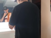 Delicious fuck on all fours to my girlfriend's pussy, I fill her with milk. 16/16