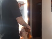 Delicious fuck on all fours to my girlfriend's pussy, I fill her with milk. 2/16