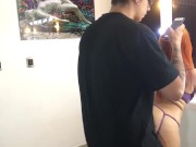 Delicious blowjob on my cock at my stepdad's house 12/16