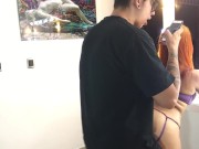 Delicious blowjob on my cock at my stepdad's house 13/16