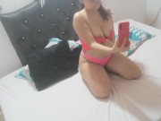 My neighbor makes hot video masturbating for her lover 3/16