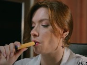 Lesbian woman discovers blowjob is fun Sata Jones 3/16