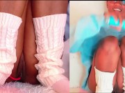 Riding a dildo when reading a book