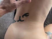 Gothic Tattooed Babe Masturbates ends in hardcore – Alt Girl Joins Hardcore Action 10/16