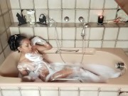 Playing in bathroom 3/16