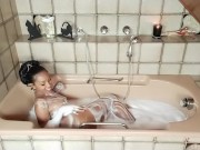 Playing in bathroom 4/16