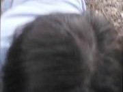 Zombie Girl Found in the Forrest Gives a Deepthroat Blowjob and Cum Suck 15/16