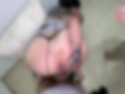 Mi jefe me escucha masturbandome en la oficina y termino follando su enorme polla 16/16