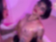 Mi novia y yo jugamos con nuestros enormes juguetes llenos de aceite 16/16